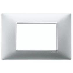 Vimar Placca 3M argento opaco
