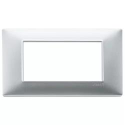 Vimar Placca 4M argento opaco