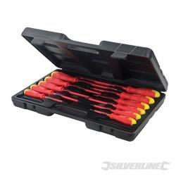 Set di cacciavite 918535  isolati con impugnatura mOrbida 11 p.zi  Silverline
