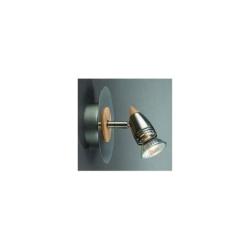 Spot Da Parete Con Base Riporto Legno Chiaro 50W