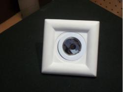 FARETTO DA INCASSO IN GESSO PER INTERNI QUADRATO BIANCO 35W 12V