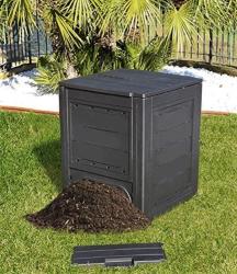 Compostiera in plastica litri 260 L60xP60 H73 composter giardino ambition line