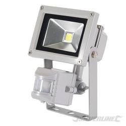 PROIETTORE Riflettore a LED  Silverline 10 W PIR