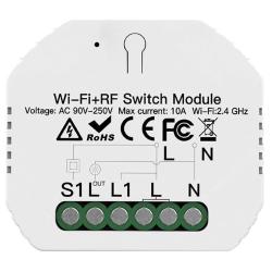 RELE' CONTROLLO LUCI SMART TUYA230V 10A GOOGLE+ALEXA