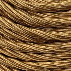 Cavo a treccia in seta oro 4G1.5 PREZZO AL MT