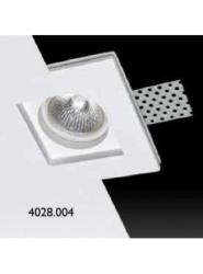 FARETTO INCASSO GESSO QUADRATO 50W GU 10