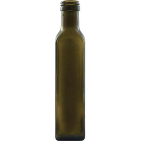 KITM12X250 - KIT 12 BOTTIGLIA MARASCA 0.250 Per Olio E Liquore In Vetro  Scuro CON TAPPO - OEM