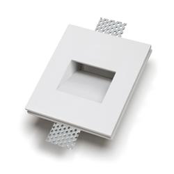 FARETTO QUADRATO D 2W 12VDC 300K GESSO