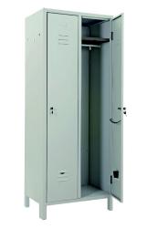 ARMADIO SPOGLIATOIO A 2 POSTI IN KIT CON SERRATURA