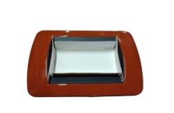 Bticino living international l4863tr placca 3 posti colore terracotta