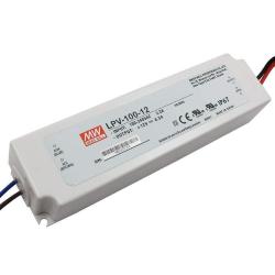 Mean Well LPV-100-12 Trasformatore per LED Tensione costante 102 W 0 - 8.5 A 12 V/DC non dimmerabile, Protezione sovrac
