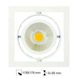 FARO MATRIX 1 AD INCASSO ORIENTABILE card.37W 3000lm 830 GRIGIO