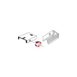 Staffa Bianca Per Montaggio A Soffitto O A Sospensione Binari SITRACK SIDE 990751