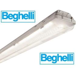 Beghelli 72005ST Plafoniera 150 cm 2 tubi LED, Da parete o soffitto, Stagna IP65, 220V, A++