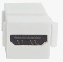 Adattatore Accoppiatore HDMI F - HDMI F 19PIN Dorato Bianco