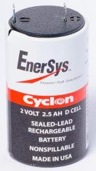 BATTERIA CYCLON 2 VOLT 2.5 AH D CELL ENERSYS RICARICABILE