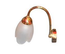 SPOT DA PARETE CON LAMPADINA  ATTACCO E14 MAX 40W
