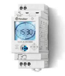 INTERRUTTORE ORARIO DIGITALE NFC GIORNALIERO/SETTIMANALE 1 SCAMBIO 16 A FINDER