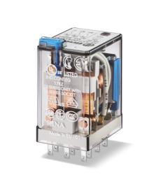 RELE' CIRCUITO STAMPATO 2 SCAMBI 24VDC LED+DI
