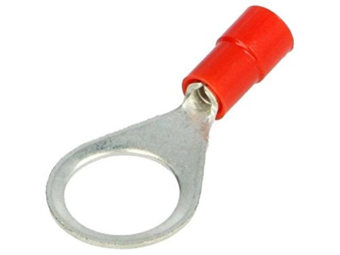 Capicorda ad occhiello M6 sezione 0,5 - 1,5 mm² isolato rosso