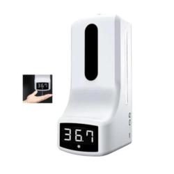 Dispenser di gel idroalcolico con misuratore di temperatura corporea