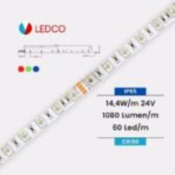 STRIP LED 14.4W/MT RGB 24VDC IP65