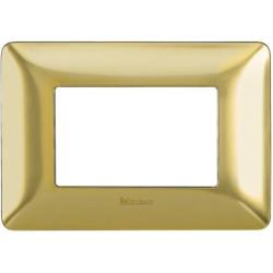 MATIX PLACCA 3P ORO SATINATO ARROTONDATA