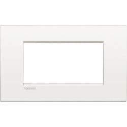 Living Light - placca 4P bianco puro