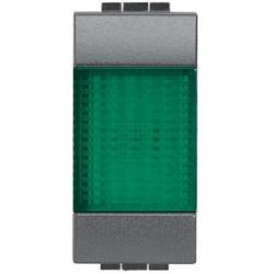 Bticino Living International Portalampada con diffusore verde