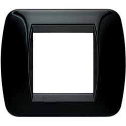 Bticino Living International placca 2 posti colore nero