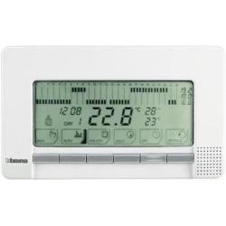 BTicino N4450 Cronotermostato Settimanale da Parete, Alimentazione 2 Batterie AA 1.5 V, Uscita Rele Unipolare 250 Vac 5(3) A, Bianco