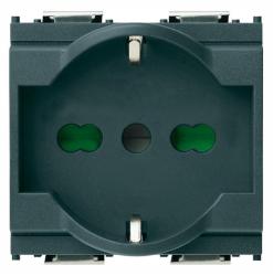 Vimar IDEA PRESA SCHUKO BIVALENTE GRIGIO