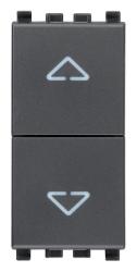 Vimar EIKON DUE PULSANTI INTERBLOCCATI 1NO+1NO 10A GRIGIO