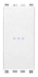 VIMAR EIKON PULSANTE 1P NO 10A ASSIALE BIANCO