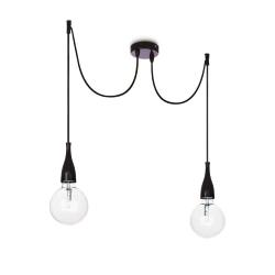 Ideal Lux 112671 Minimal SP2 Lampada a Sospensione Nero Opaco  