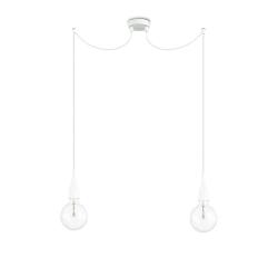 Ideal Lux 112718 Minimal SP2 Lampada a Sospensione Bianco Opaco