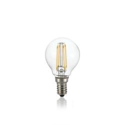 Lampadina SFERA LED E14 4W 4000K TRASPARENTE