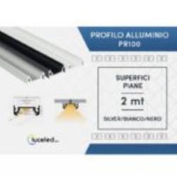 PROFILO ALLUMINIO+C/TRASP+TAPPI 2MT DA SUPE