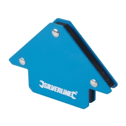 Silverline 675214 - Magnete per saldatura, Capacità 8.5 kg, Blu, 75 mm