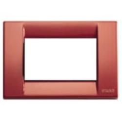 Vimar IDEA PLACCA CLASSICA METALLO 3 MODULI AMARANTO