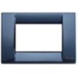 Vimar IDEA PLACCA CLASSICA METALLO 3 MODULI BLU COBALTO