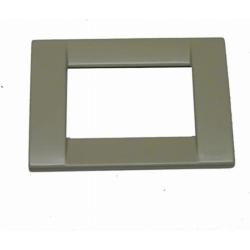 Vimar IDEA PLACCA CLASSICA METALLO 3 MODULI SABBIA