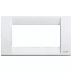 Vimar IDEA PLACCA 4 MODULI BIANCO METALLO PRESSOFUSO