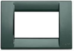 Vimar IDEA PLACCA CLASSICA METALLO 3 MODULI VERDE BOSCO
