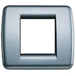 Vimar IDEA PLACCA 1/2 MODULI METALLO PRESSOFUSO AVORIO METALIZZATO