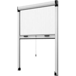 ZANZARIERA KIT FINESTRA EFFE BIANCO RAL 9010 FIBRA VETRO/PVC CM 100 H.CM 160