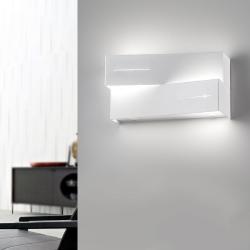 APPLIQUE 2X28W E14 METALLO BIANCO OPACO