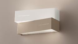 APPLIQUE E14 2X40W METALLO BIANCO/TORTO
