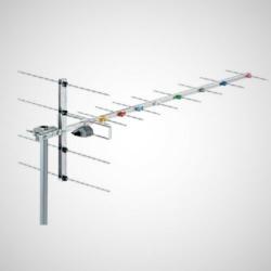 ANTENNA UHF PER GRUPPO DI CANALI CON SERIE DI RIFLETTORI 