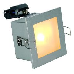 FARETTO DA INCASSO IP20 GRIGIO ARGENTO 12V